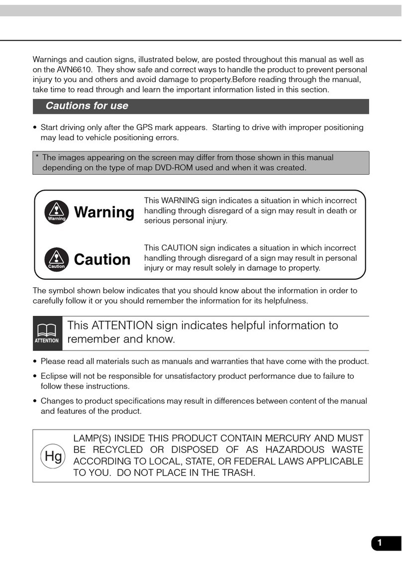 Eclipse AVN6610 User manual