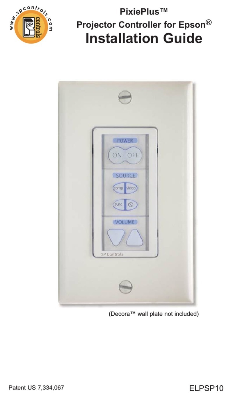 SP Controls PixiePlus Projector Controller for Epson installation guide