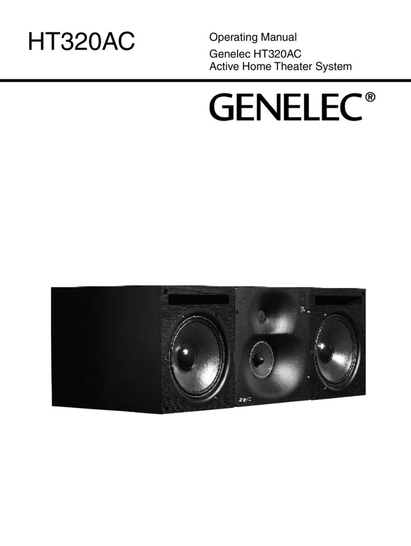 Genelec HT320AC operating manual