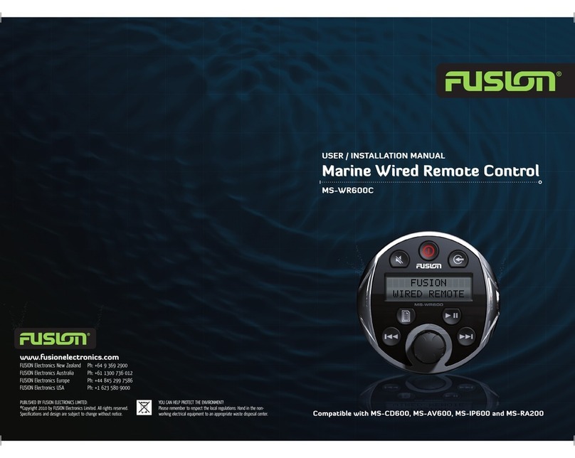 Fusion MS-WR600C User manual