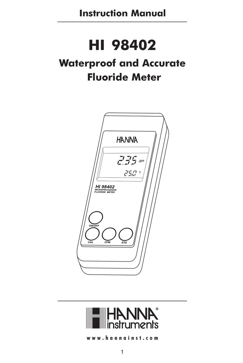 Hanna Instruments HI 98402 instruction manual