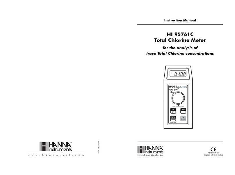 Hanna Instruments HI 95761C User manual