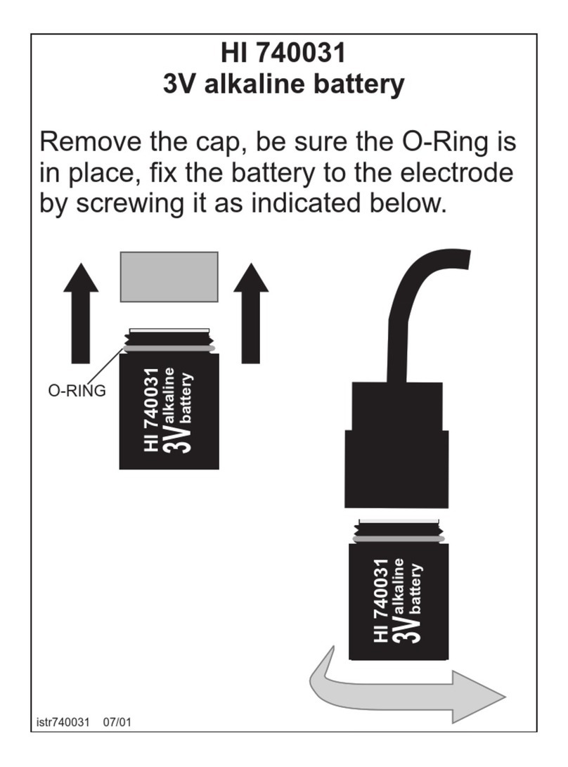 Hanna Instruments HI 740031 instruction manual