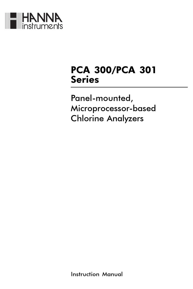 Hanna Instruments PCA 300 Series User manual Hanna Instruments PCA 300 Series User manual