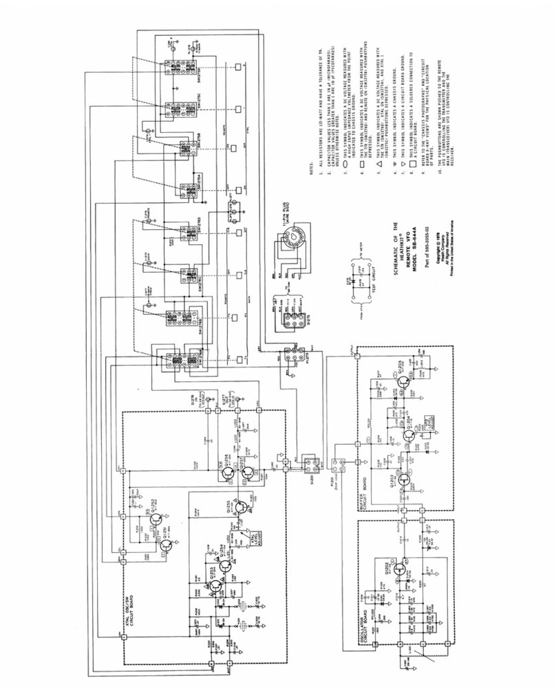 Heath Heathkit SB-644A Schematic diagram