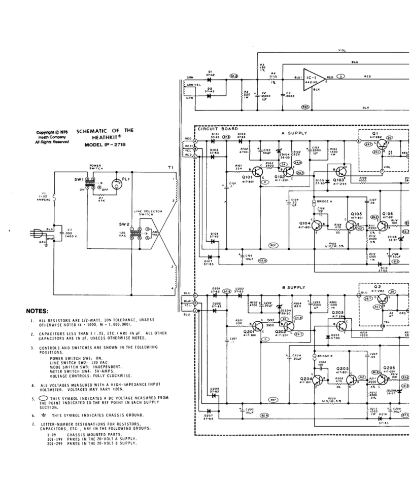 Heath Heathkit IP-2718 Schematic diagram