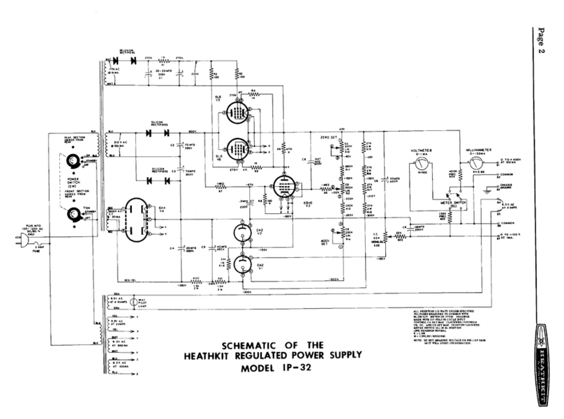 Heath Heathkit IP-32 Schematic diagram
