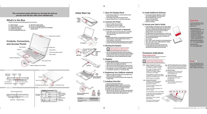 Fujitsu LifeBook V700 User manual