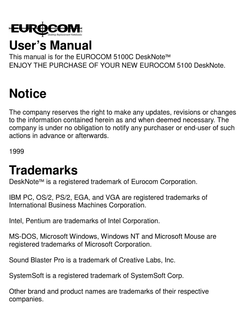 EUROCOM 5100-C DeskNote Lite User manual