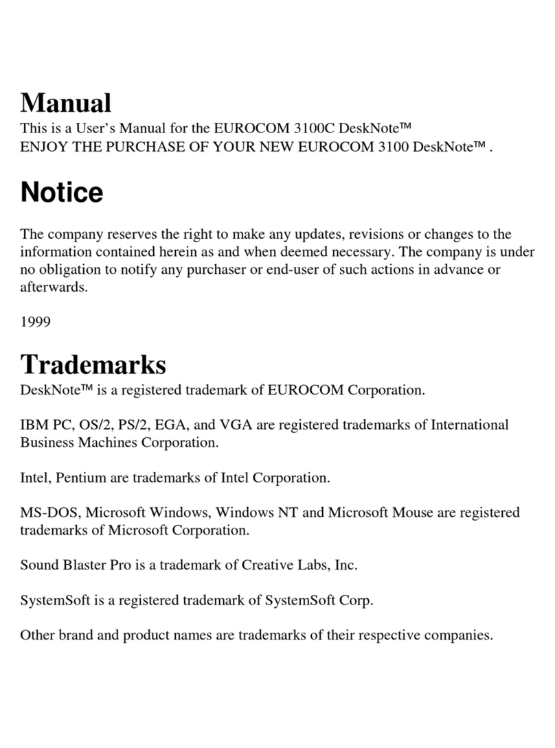 EUROCOM 3100-B Mobile Cinema User manual