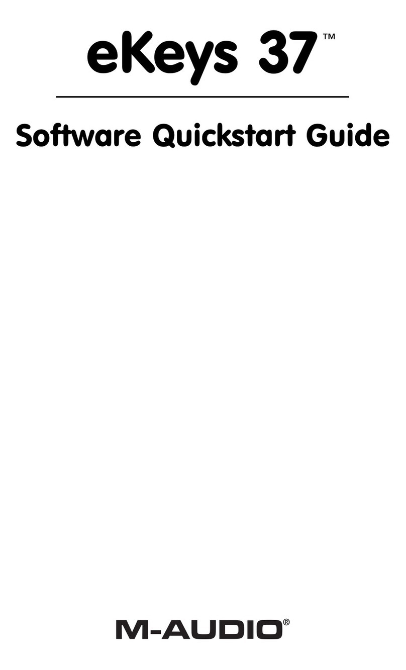M-Audio eKeys 37 Quick start guide
