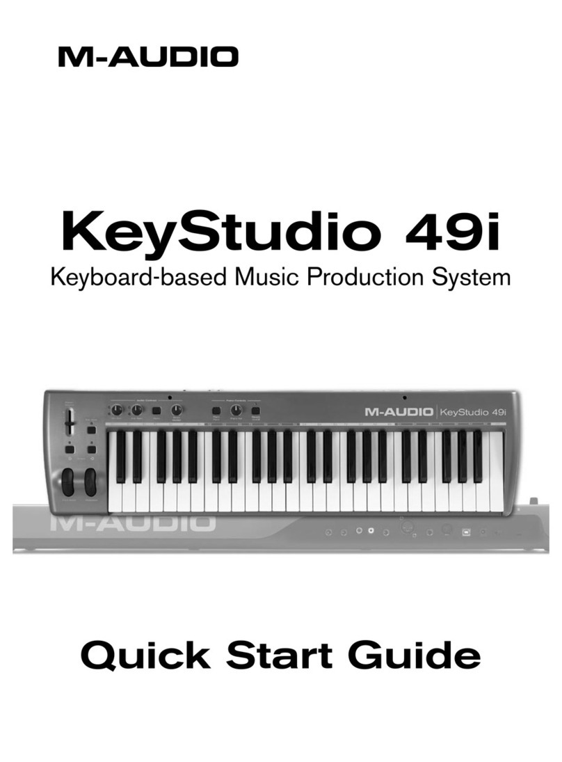 M-Audio KEYSTUDIO KeyStudio 49i User manual