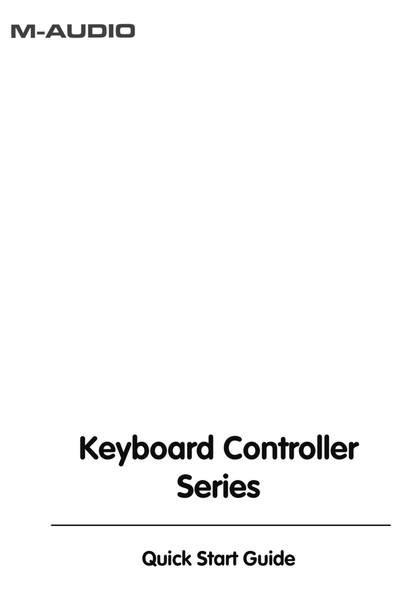 M-Audio Keyboard Controller Series quick start guide