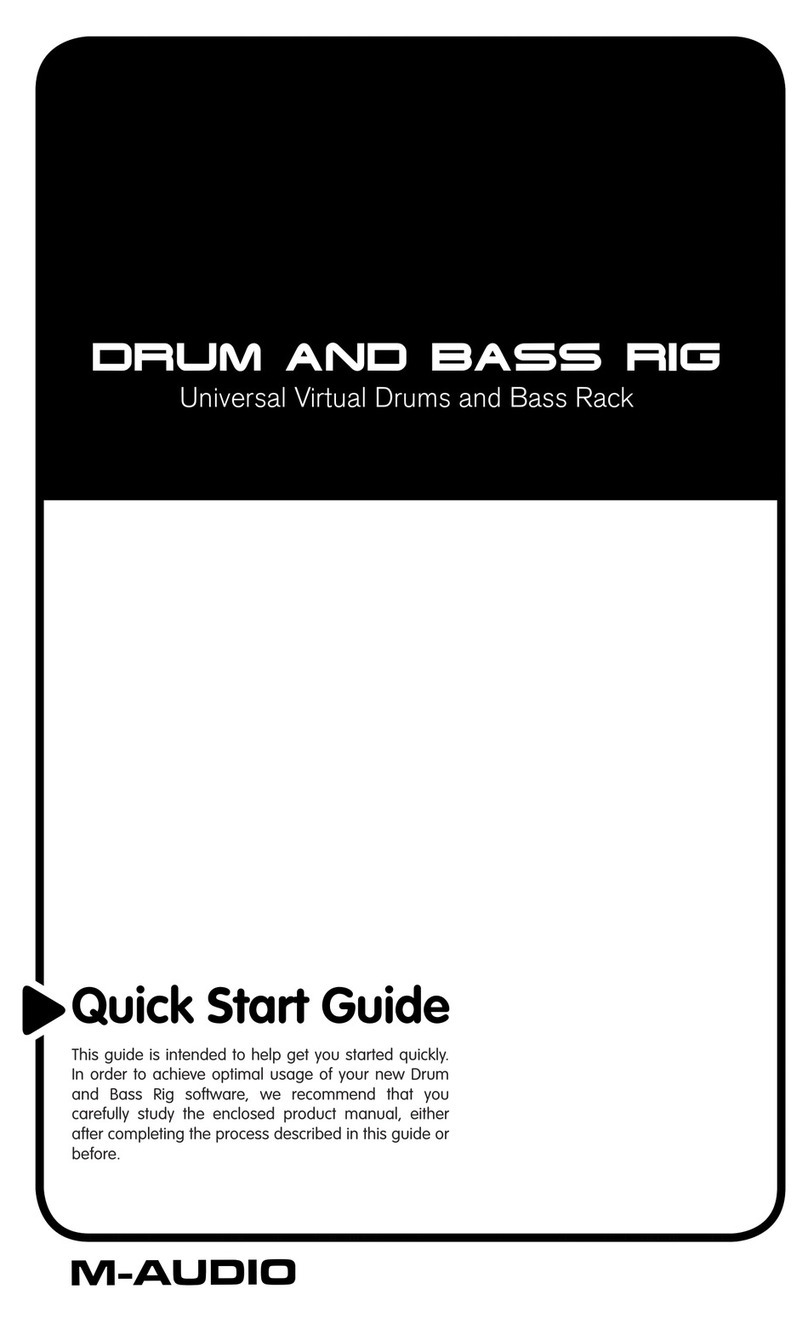 M-Audio DRUM AND BASS RIG User manual