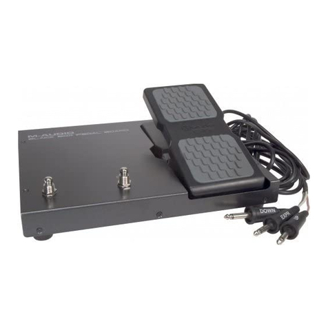 M-Audio Black Box Pedal Board User manual