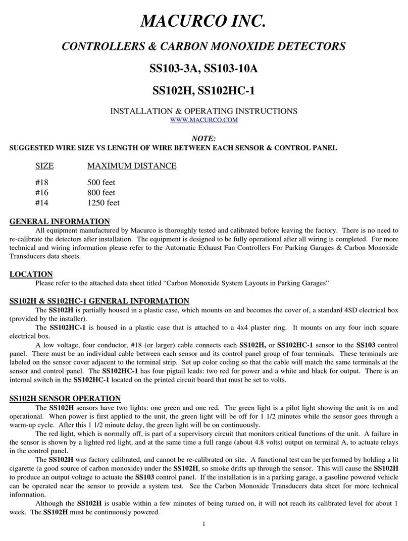 Macurco SS102HC-1 Manual