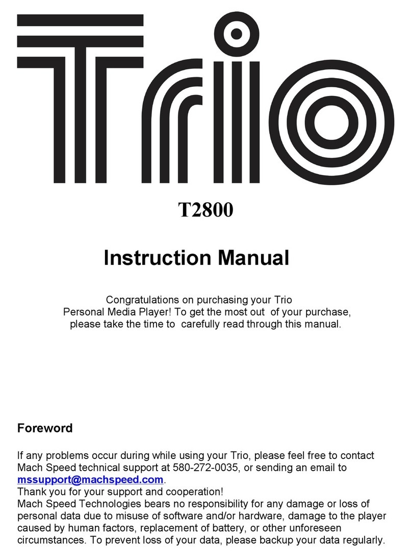Mach Speed Technologies Trio T2800 instruction manual
