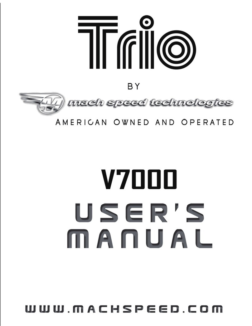 Mach Speed Technologies Trio V7000 User manual