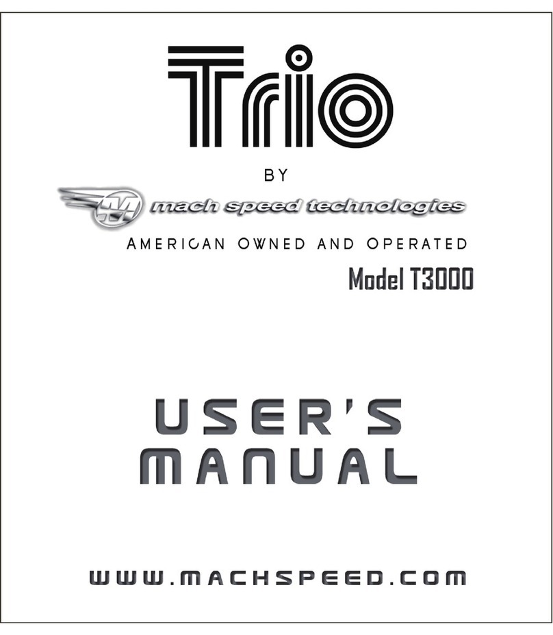 Mach Speed Technologies TRIO T3000 User manual