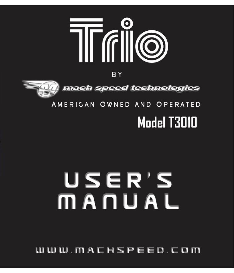 Mach Speed Technologies TRIO T3010 user manual