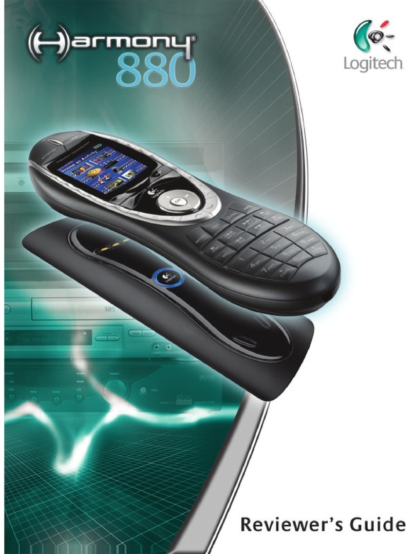 Logitech Harmony 880 Guide User manual