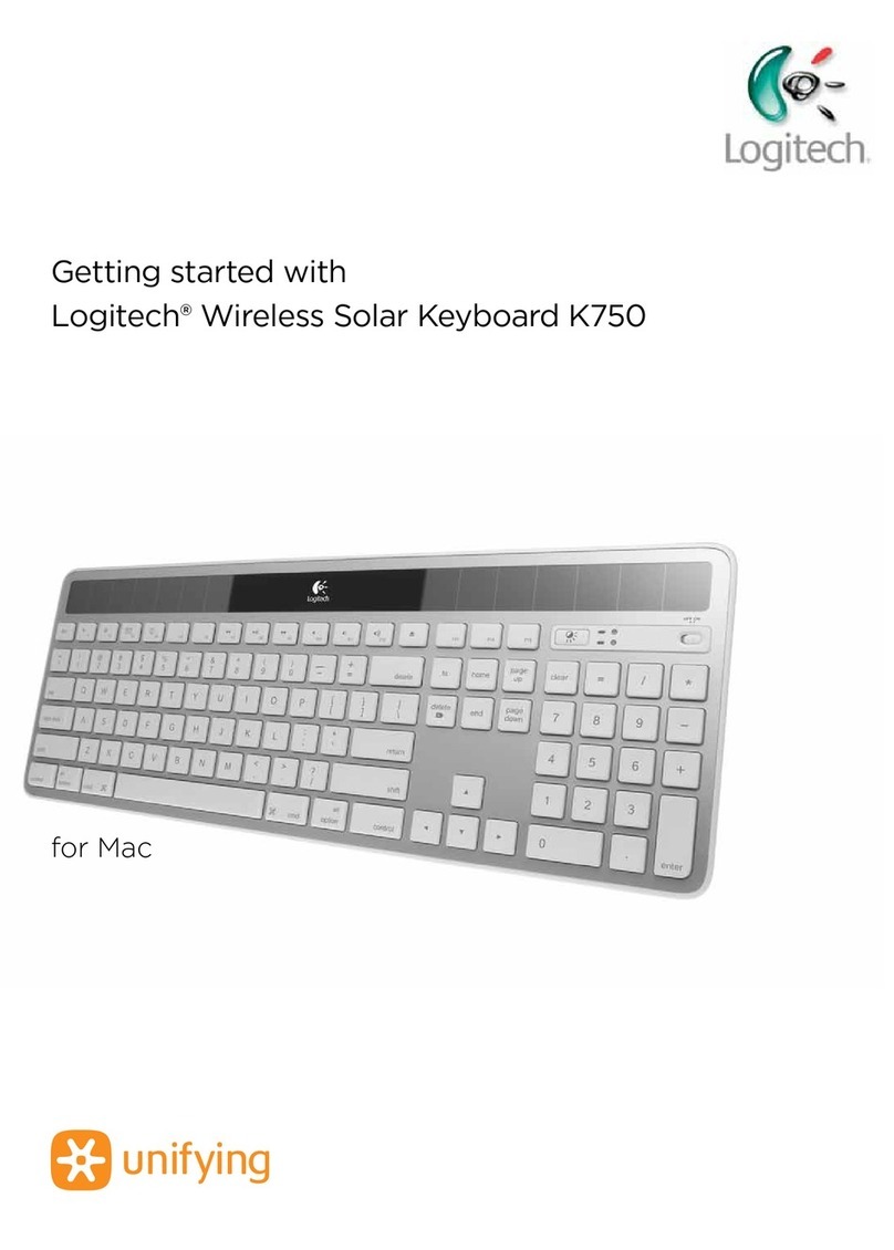 Logitech K750 Getting started guide