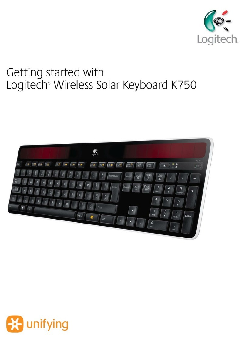 Logitech K750 User manual