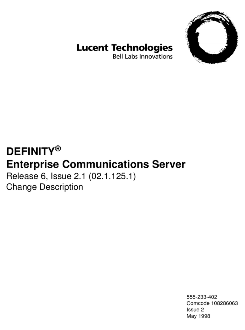 Lucent Technologies DEFINITY Guide User manual