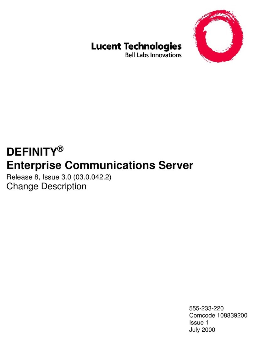 Lucent Technologies DEFINITY Guide User manual