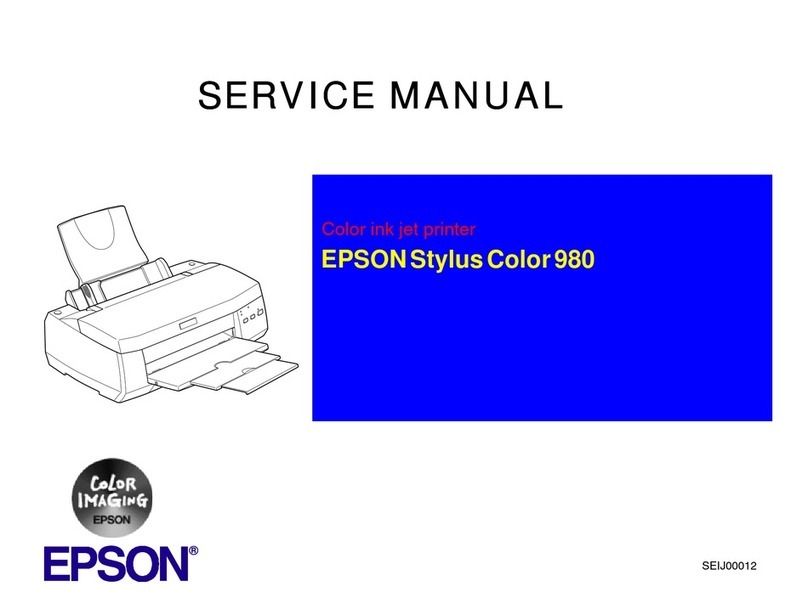 Epson Stylus Color 980 User manual