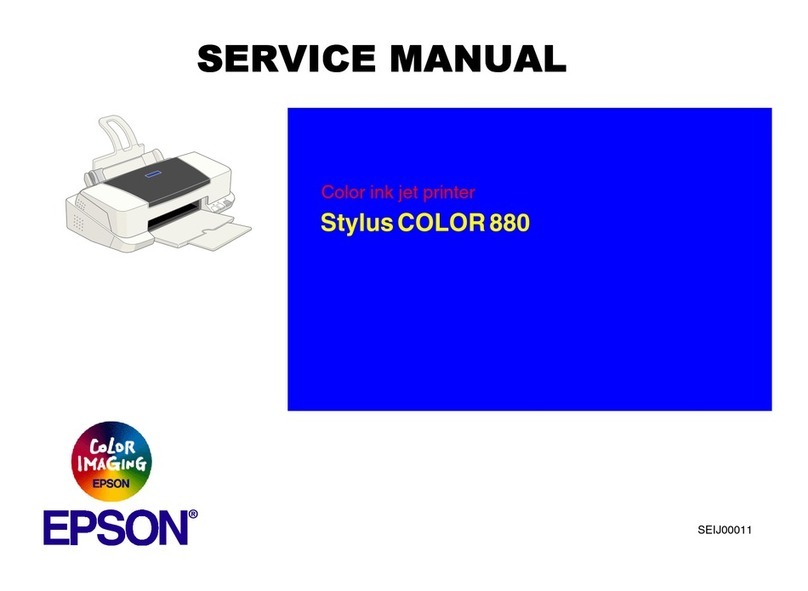 Epson Stylus Color 880 User manual