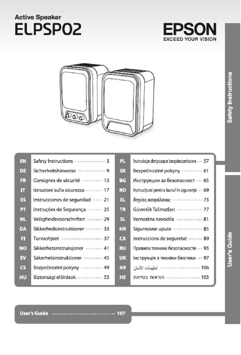 Epson ELPSP02 User manual