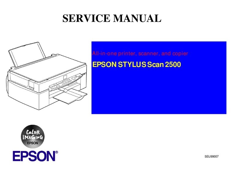 Epson Stylus Scan 2500 User manual