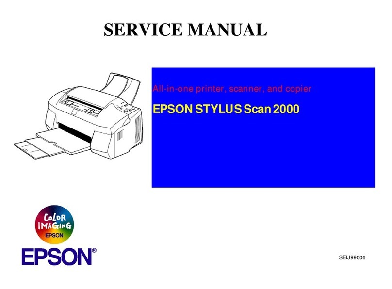 Epson Stylus Scan 2000 User manual