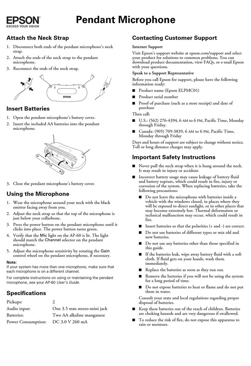 Epson MP-60 User guide