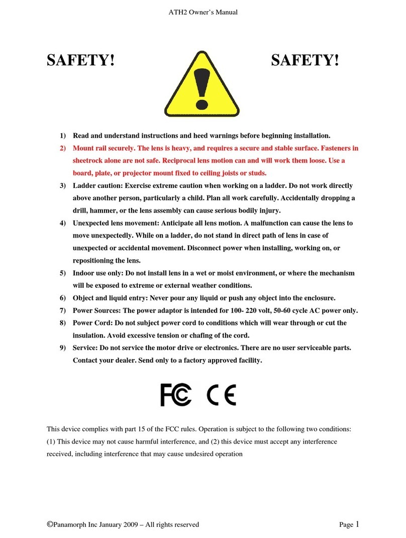 Panamorph ATH2 owner's manual