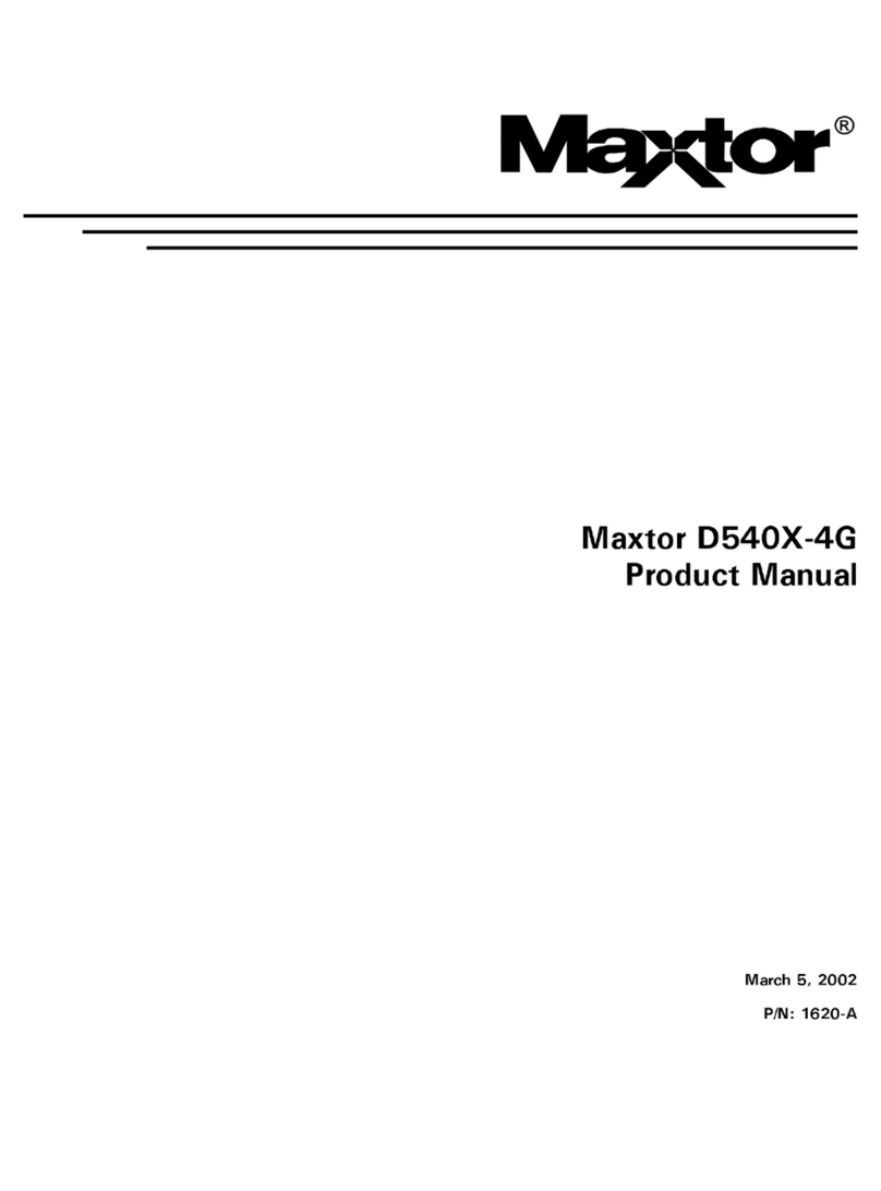 Maxtor D540X-4G product manual