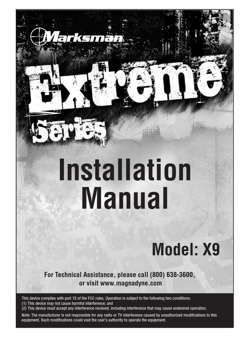 Marksman Marksman Extreme Series X9 installation manual