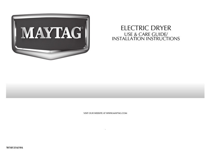 Maytag W10131619A User manual