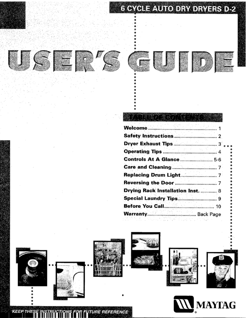 Maytag D-2 user guide