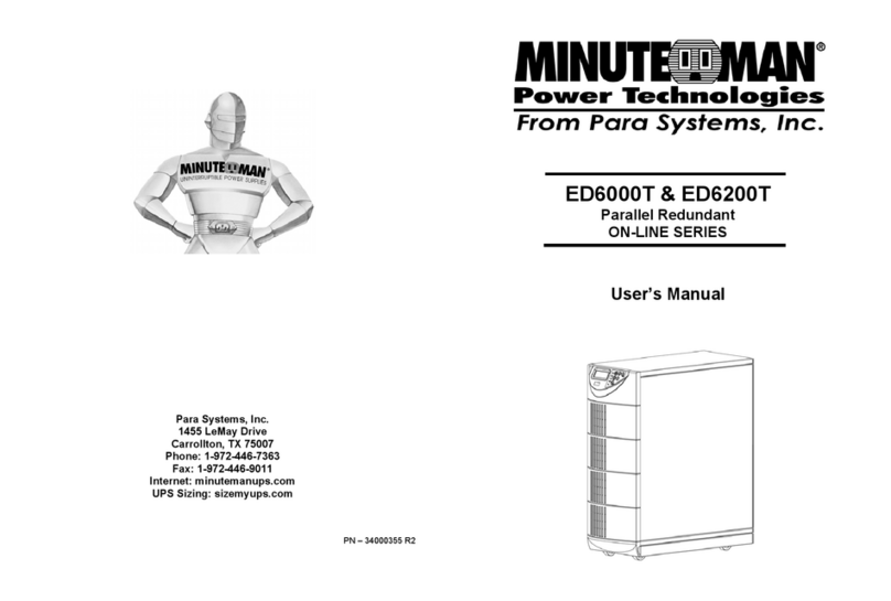 Minuteman Endeavor ED6000T user manual
