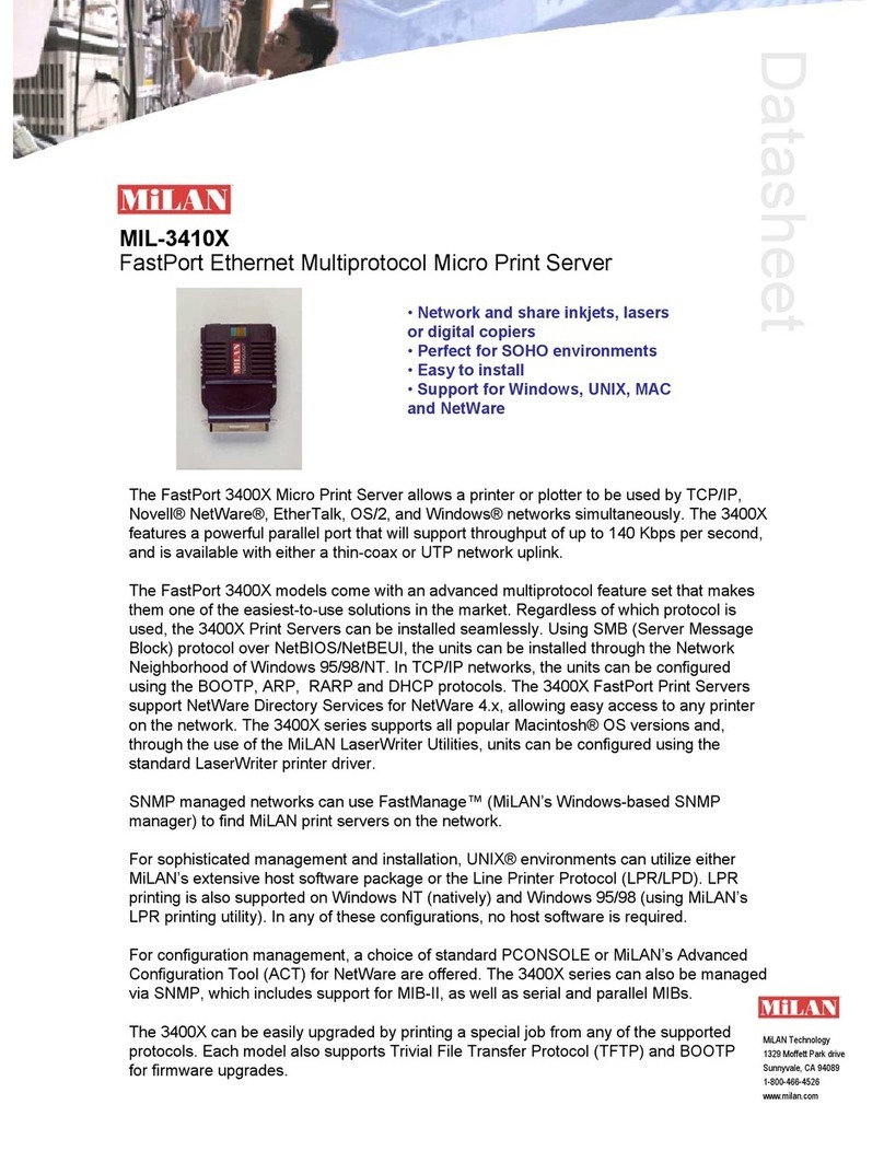 MiLAN FastPort MIL-3410X specification