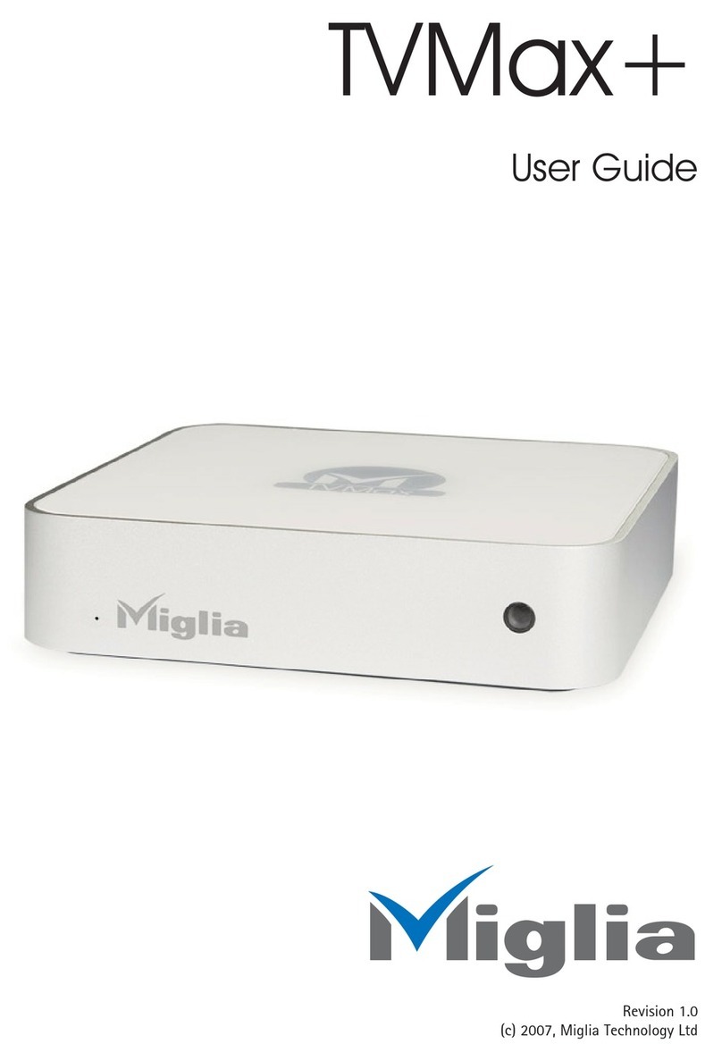 Miglia TV Max user guide