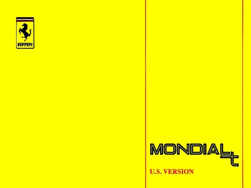 Ferrari Mondial T User manual