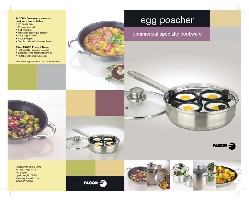 Fagor Egg Poacher User manual