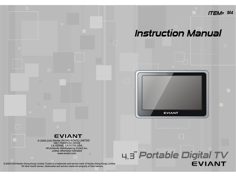 Eviant 4.3 Portable Digital TV User manual