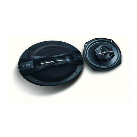 Sony XS-GT6938F Installation instructions manual