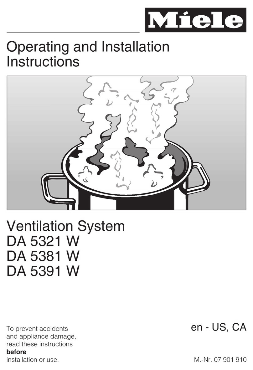 Miele DA 5321 W Specification sheet