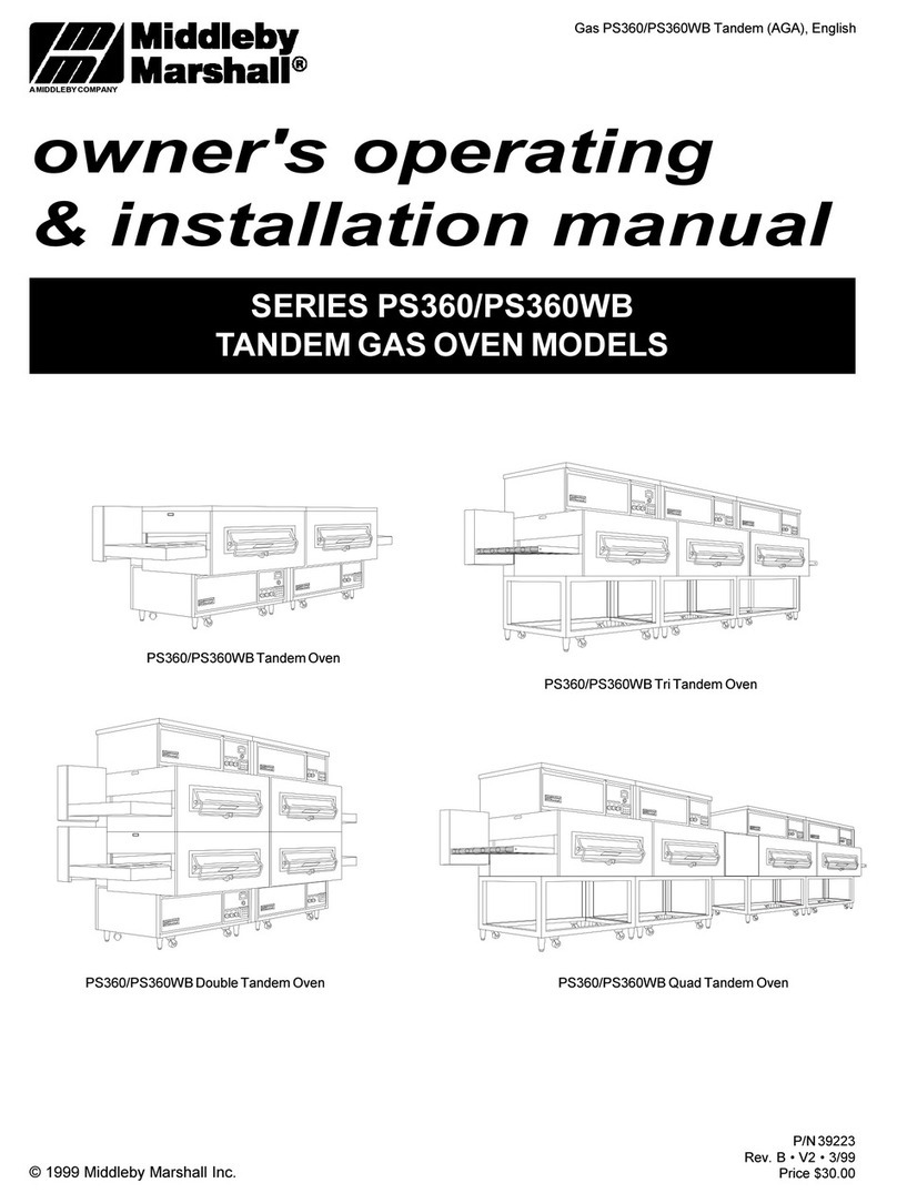 Middleby Marshall PS360 SERIES Owner's operating and installation manual
