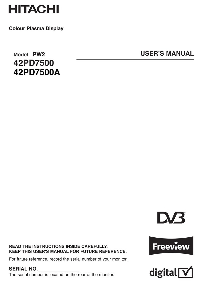 Hitachi PW2 42PD7500A User manual